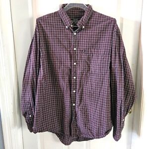 Ralph Lauren Jeans Company Black Label Plaid Button Up Shirt Red & Black 2XL